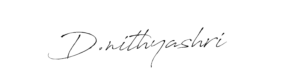 Use a signature maker to create a handwritten signature online. With this signature software, you can design (Antro_Vectra) your own signature for name D.nithyashri. D.nithyashri signature style 6 images and pictures png