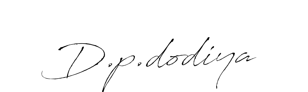 How to make D.p.dodiya signature? Antro_Vectra is a professional autograph style. Create handwritten signature for D.p.dodiya name. D.p.dodiya signature style 6 images and pictures png