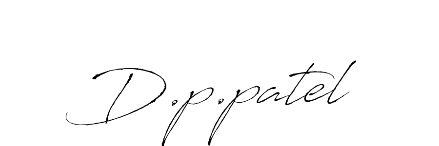 Create a beautiful signature design for name D.p.patel. With this signature (Antro_Vectra) fonts, you can make a handwritten signature for free. D.p.patel signature style 6 images and pictures png