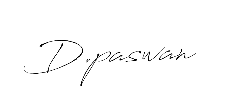 Create a beautiful signature design for name D.paswan. With this signature (Antro_Vectra) fonts, you can make a handwritten signature for free. D.paswan signature style 6 images and pictures png