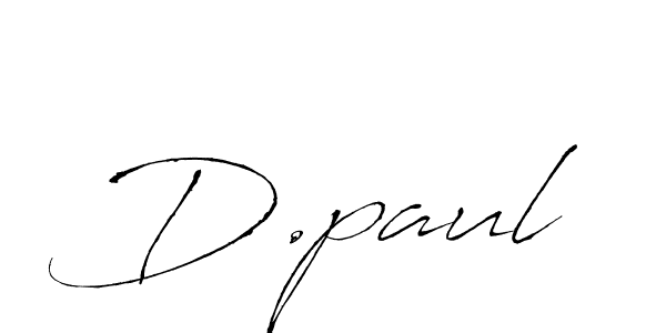 Design your own signature with our free online signature maker. With this signature software, you can create a handwritten (Antro_Vectra) signature for name D.paul. D.paul signature style 6 images and pictures png