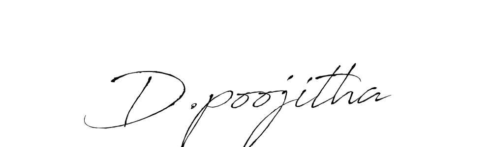 Design your own signature with our free online signature maker. With this signature software, you can create a handwritten (Antro_Vectra) signature for name D.poojitha. D.poojitha signature style 6 images and pictures png