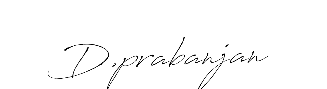 Design your own signature with our free online signature maker. With this signature software, you can create a handwritten (Antro_Vectra) signature for name D.prabanjan. D.prabanjan signature style 6 images and pictures png