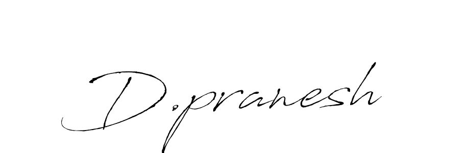 The best way (Antro_Vectra) to make a short signature is to pick only two or three words in your name. The name D.pranesh include a total of six letters. For converting this name. D.pranesh signature style 6 images and pictures png