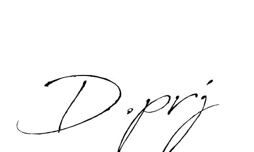 Create a beautiful signature design for name D.prj. With this signature (Antro_Vectra) fonts, you can make a handwritten signature for free. D.prj signature style 6 images and pictures png