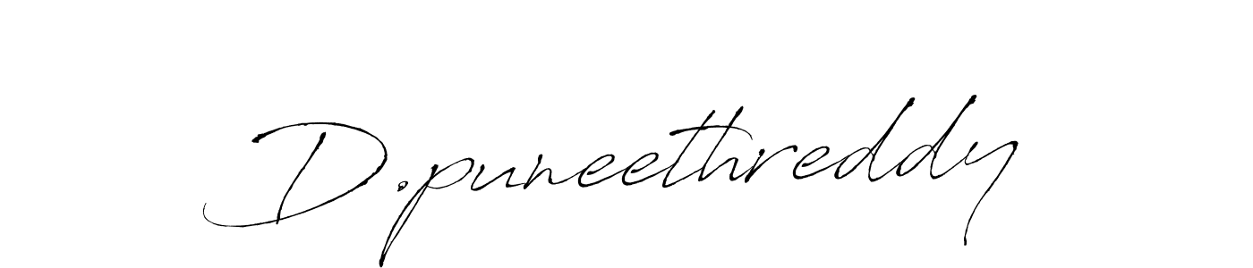 How to make D.puneethreddy signature? Antro_Vectra is a professional autograph style. Create handwritten signature for D.puneethreddy name. D.puneethreddy signature style 6 images and pictures png