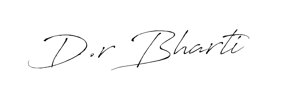 Design your own signature with our free online signature maker. With this signature software, you can create a handwritten (Antro_Vectra) signature for name D.r Bharti. D.r Bharti signature style 6 images and pictures png