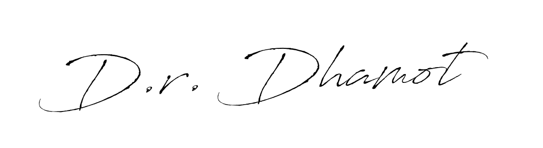 D.r. Dhamot stylish signature style. Best Handwritten Sign (Antro_Vectra) for my name. Handwritten Signature Collection Ideas for my name D.r. Dhamot. D.r. Dhamot signature style 6 images and pictures png