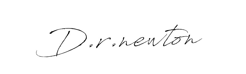 Create a beautiful signature design for name D.r.newton. With this signature (Antro_Vectra) fonts, you can make a handwritten signature for free. D.r.newton signature style 6 images and pictures png