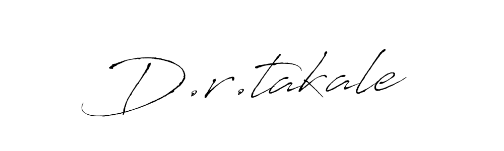 You should practise on your own different ways (Antro_Vectra) to write your name (D.r.takale) in signature. don't let someone else do it for you. D.r.takale signature style 6 images and pictures png