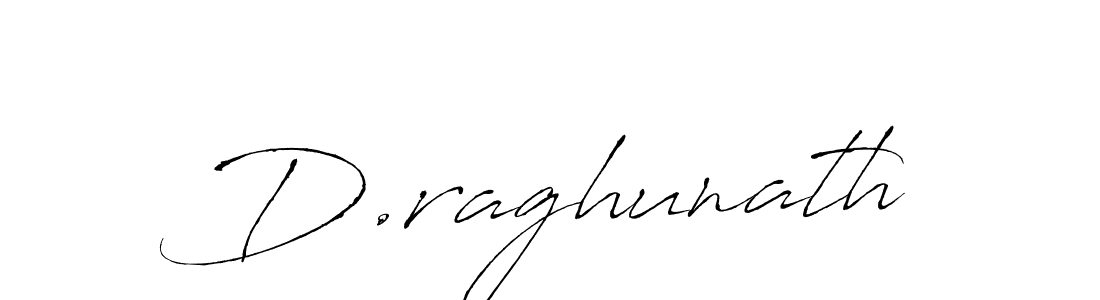 How to make D.raghunath name signature. Use Antro_Vectra style for creating short signs online. This is the latest handwritten sign. D.raghunath signature style 6 images and pictures png