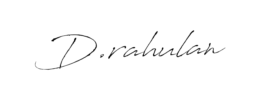 The best way (Antro_Vectra) to make a short signature is to pick only two or three words in your name. The name D.rahulan include a total of six letters. For converting this name. D.rahulan signature style 6 images and pictures png