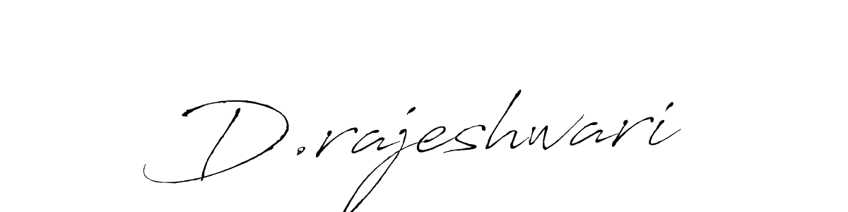 Design your own signature with our free online signature maker. With this signature software, you can create a handwritten (Antro_Vectra) signature for name D.rajeshwari. D.rajeshwari signature style 6 images and pictures png