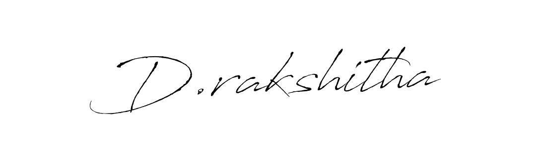 This is the best signature style for the D.rakshitha name. Also you like these signature font (Antro_Vectra). Mix name signature. D.rakshitha signature style 6 images and pictures png