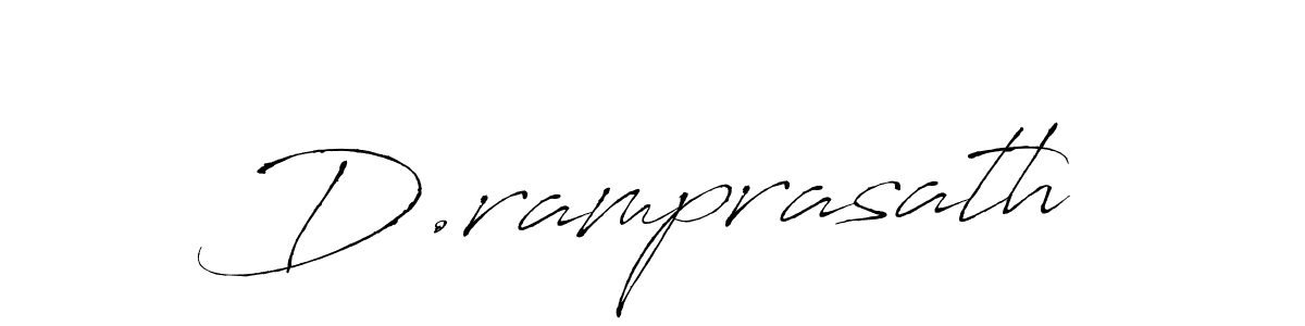 Create a beautiful signature design for name D.ramprasath. With this signature (Antro_Vectra) fonts, you can make a handwritten signature for free. D.ramprasath signature style 6 images and pictures png