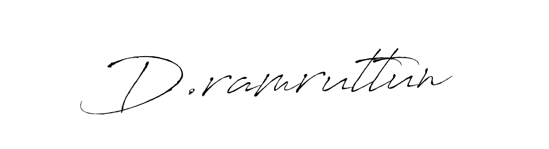 Create a beautiful signature design for name D.ramruttun. With this signature (Antro_Vectra) fonts, you can make a handwritten signature for free. D.ramruttun signature style 6 images and pictures png