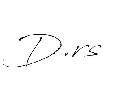 Design your own signature with our free online signature maker. With this signature software, you can create a handwritten (Antro_Vectra) signature for name D.rs. D.rs signature style 6 images and pictures png