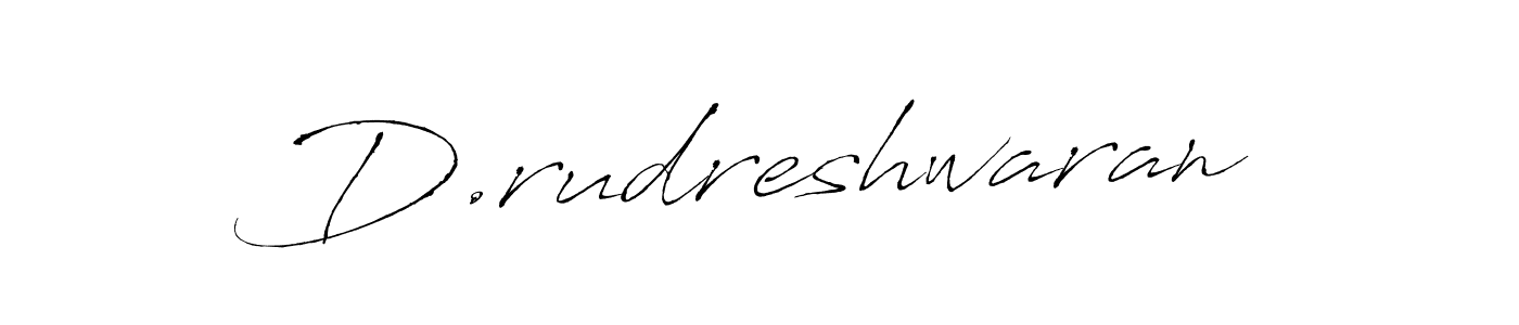 Design your own signature with our free online signature maker. With this signature software, you can create a handwritten (Antro_Vectra) signature for name D.rudreshwaran. D.rudreshwaran signature style 6 images and pictures png