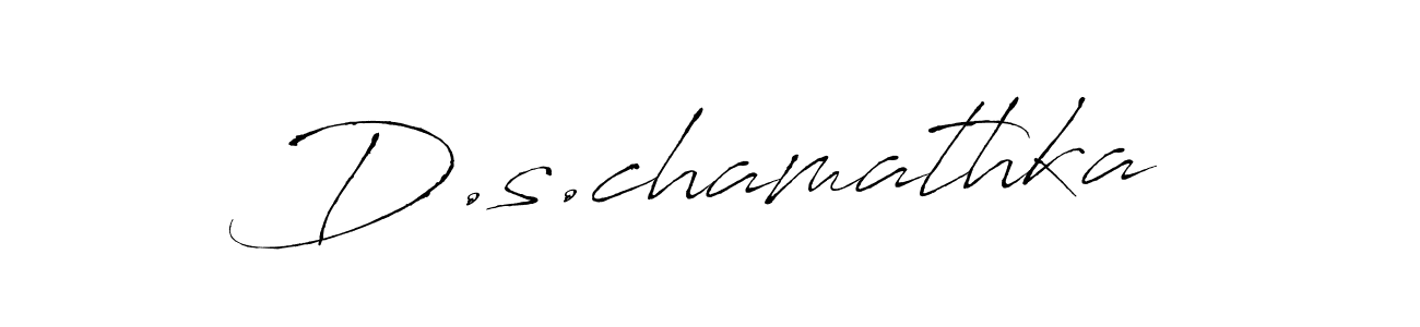 Design your own signature with our free online signature maker. With this signature software, you can create a handwritten (Antro_Vectra) signature for name D.s.chamathka. D.s.chamathka signature style 6 images and pictures png