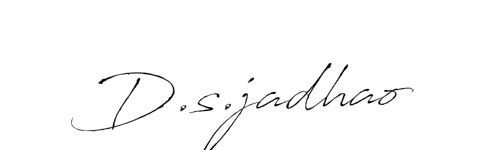 Here are the top 10 professional signature styles for the name D.s.jadhao. These are the best autograph styles you can use for your name. D.s.jadhao signature style 6 images and pictures png