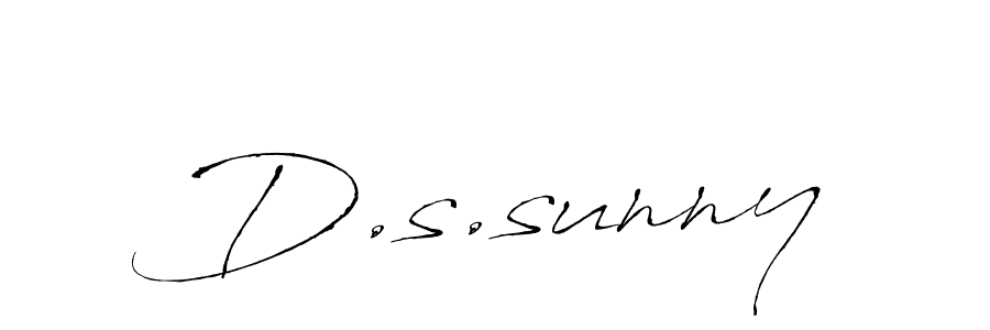 It looks lik you need a new signature style for name D.s.sunny. Design unique handwritten (Antro_Vectra) signature with our free signature maker in just a few clicks. D.s.sunny signature style 6 images and pictures png