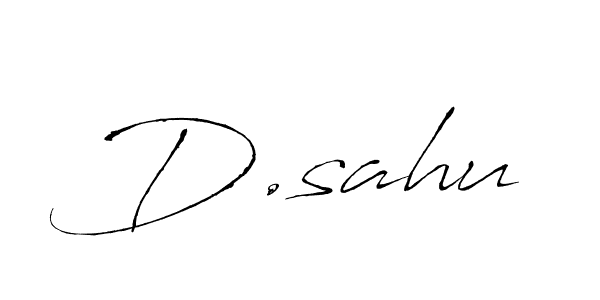 Make a beautiful signature design for name D.sahu. With this signature (Antro_Vectra) style, you can create a handwritten signature for free. D.sahu signature style 6 images and pictures png