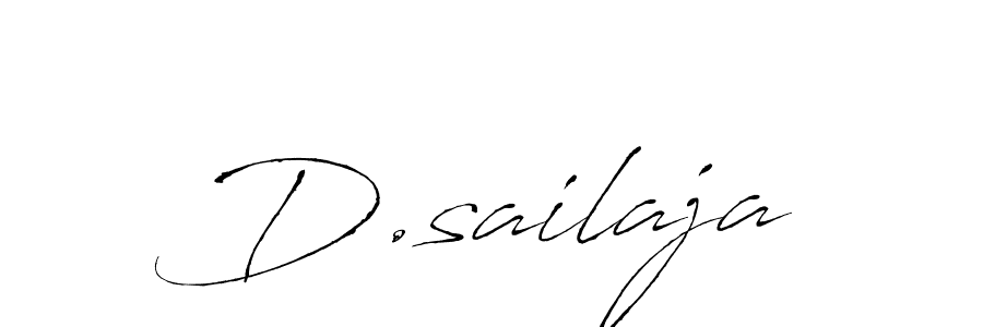 Make a beautiful signature design for name D.sailaja. Use this online signature maker to create a handwritten signature for free. D.sailaja signature style 6 images and pictures png