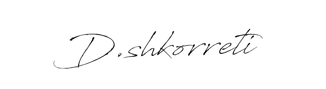 How to Draw D.shkorreti signature style? Antro_Vectra is a latest design signature styles for name D.shkorreti. D.shkorreti signature style 6 images and pictures png