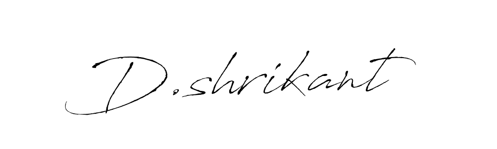 This is the best signature style for the D.shrikant name. Also you like these signature font (Antro_Vectra). Mix name signature. D.shrikant signature style 6 images and pictures png