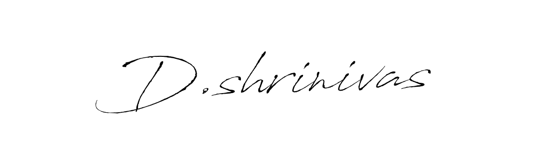 How to make D.shrinivas signature? Antro_Vectra is a professional autograph style. Create handwritten signature for D.shrinivas name. D.shrinivas signature style 6 images and pictures png