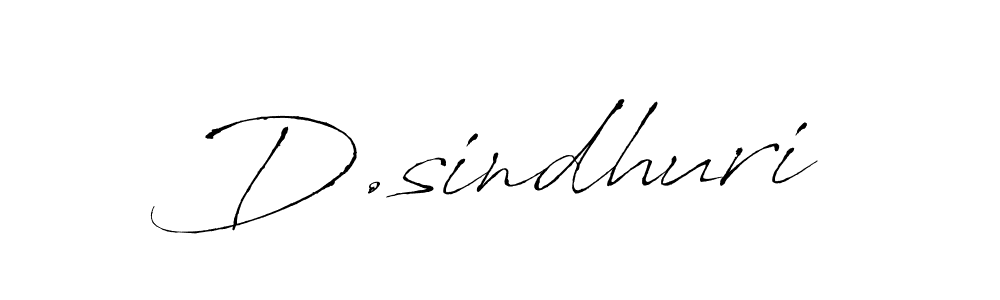 Design your own signature with our free online signature maker. With this signature software, you can create a handwritten (Antro_Vectra) signature for name D.sindhuri. D.sindhuri signature style 6 images and pictures png