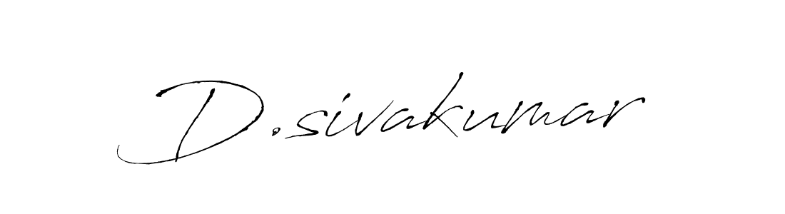 Make a beautiful signature design for name D.sivakumar. With this signature (Antro_Vectra) style, you can create a handwritten signature for free. D.sivakumar signature style 6 images and pictures png