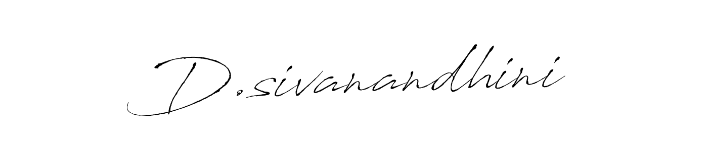 Create a beautiful signature design for name D.sivanandhini. With this signature (Antro_Vectra) fonts, you can make a handwritten signature for free. D.sivanandhini signature style 6 images and pictures png