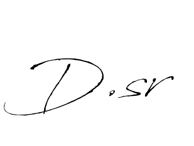 Design your own signature with our free online signature maker. With this signature software, you can create a handwritten (Antro_Vectra) signature for name D.sr. D.sr signature style 6 images and pictures png