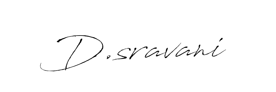 How to make D.sravani name signature. Use Antro_Vectra style for creating short signs online. This is the latest handwritten sign. D.sravani signature style 6 images and pictures png