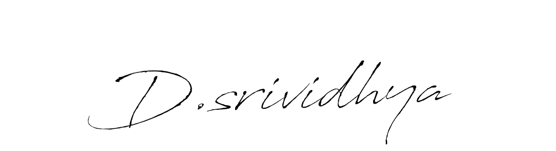 You should practise on your own different ways (Antro_Vectra) to write your name (D.srividhya) in signature. don't let someone else do it for you. D.srividhya signature style 6 images and pictures png