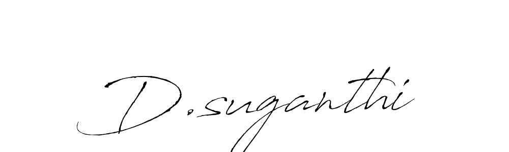 Also we have D.suganthi name is the best signature style. Create professional handwritten signature collection using Antro_Vectra autograph style. D.suganthi signature style 6 images and pictures png