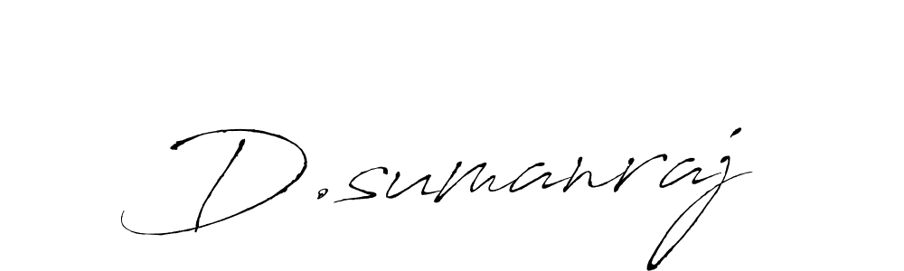 D.sumanraj stylish signature style. Best Handwritten Sign (Antro_Vectra) for my name. Handwritten Signature Collection Ideas for my name D.sumanraj. D.sumanraj signature style 6 images and pictures png