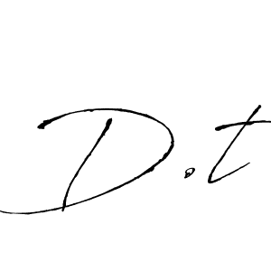 Make a beautiful signature design for name D.t. With this signature (Antro_Vectra) style, you can create a handwritten signature for free. D.t signature style 6 images and pictures png