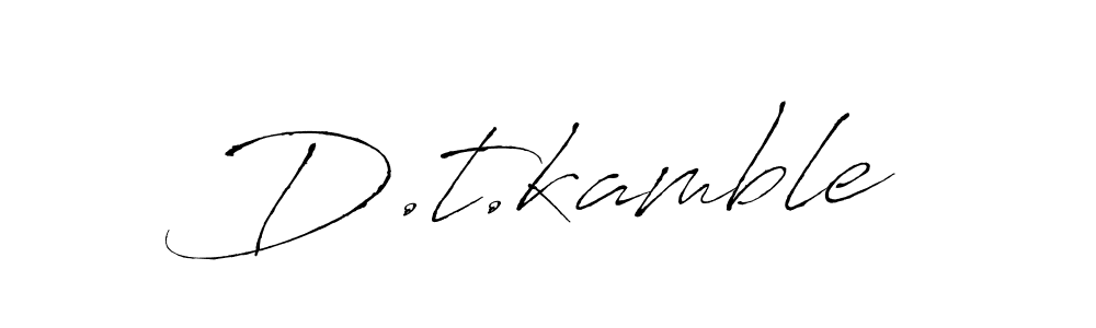 You should practise on your own different ways (Antro_Vectra) to write your name (D.t.kamble) in signature. don't let someone else do it for you. D.t.kamble signature style 6 images and pictures png