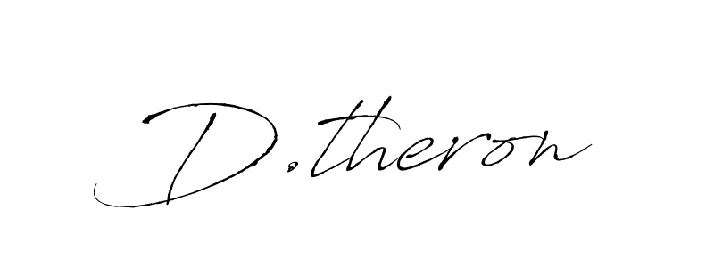 Antro_Vectra is a professional signature style that is perfect for those who want to add a touch of class to their signature. It is also a great choice for those who want to make their signature more unique. Get D.theron name to fancy signature for free. D.theron signature style 6 images and pictures png