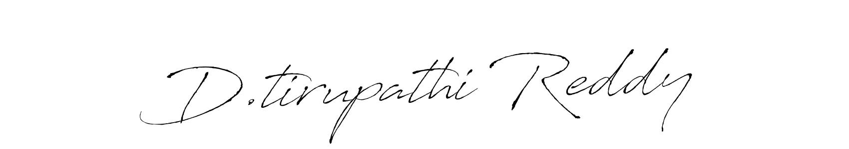 The best way (Antro_Vectra) to make a short signature is to pick only two or three words in your name. The name D.tirupathi Reddy include a total of six letters. For converting this name. D.tirupathi Reddy signature style 6 images and pictures png