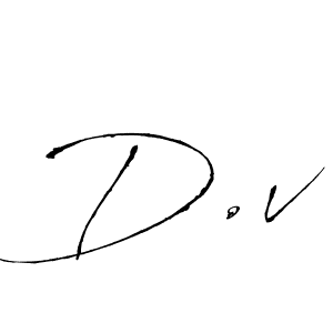 D.v stylish signature style. Best Handwritten Sign (Antro_Vectra) for my name. Handwritten Signature Collection Ideas for my name D.v. D.v signature style 6 images and pictures png