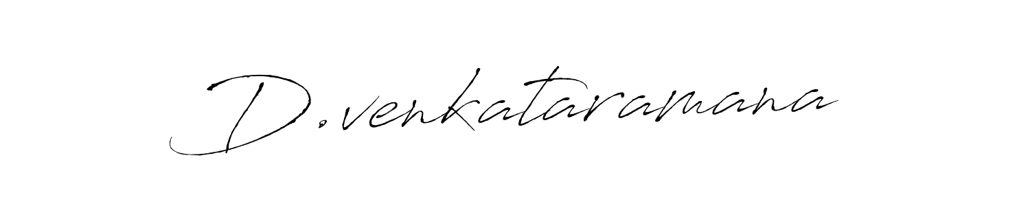 Create a beautiful signature design for name D.venkataramana. With this signature (Antro_Vectra) fonts, you can make a handwritten signature for free. D.venkataramana signature style 6 images and pictures png