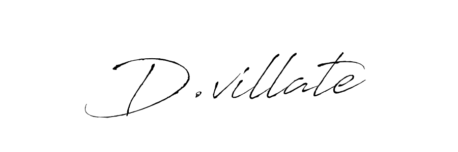 D.villate stylish signature style. Best Handwritten Sign (Antro_Vectra) for my name. Handwritten Signature Collection Ideas for my name D.villate. D.villate signature style 6 images and pictures png