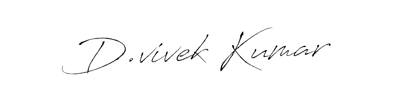 The best way (Antro_Vectra) to make a short signature is to pick only two or three words in your name. The name D.vivek Kumar include a total of six letters. For converting this name. D.vivek Kumar signature style 6 images and pictures png