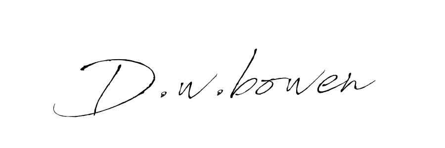 You should practise on your own different ways (Antro_Vectra) to write your name (D.w.bowen) in signature. don't let someone else do it for you. D.w.bowen signature style 6 images and pictures png