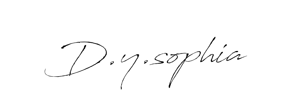 How to make D.y.sophia signature? Antro_Vectra is a professional autograph style. Create handwritten signature for D.y.sophia name. D.y.sophia signature style 6 images and pictures png