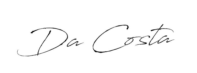 Design your own signature with our free online signature maker. With this signature software, you can create a handwritten (Antro_Vectra) signature for name Da Costa. Da Costa signature style 6 images and pictures png