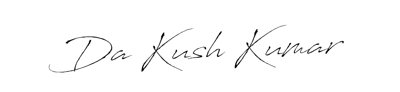 How to make Da Kush Kumar signature? Antro_Vectra is a professional autograph style. Create handwritten signature for Da Kush Kumar name. Da Kush Kumar signature style 6 images and pictures png